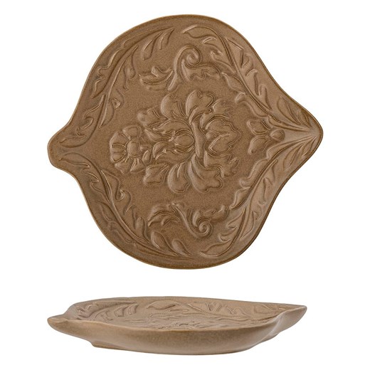 Bloomingville Miska dekoracyjna &quot;Lizz&quot; w kolorze jasnobrązowym - dł. 18 cm ze sklepu Limango Polska w kategorii Misy i tace dekoracyjne - zdjęcie 186482712