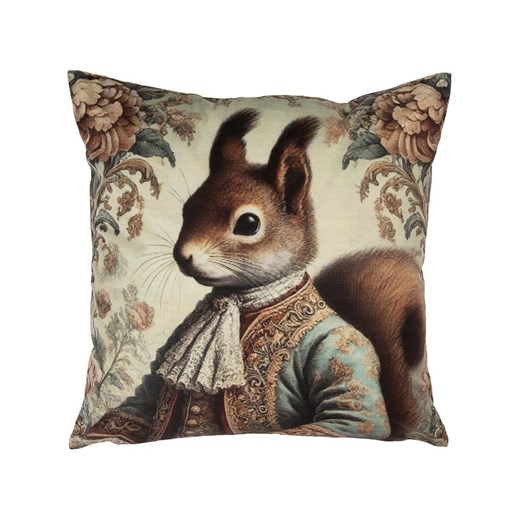 Clayre &amp; Eef Poszewka w kolorze jasnobrązowym na poduszkę - 45 x 45 cm ze sklepu Limango Polska w kategorii Poduszki dekoracyjne - zdjęcie 186482853