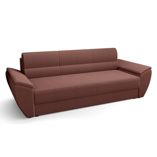 Łososiowa sofa rozkładana z pojemnikiem E9-P06 ze sklepu Edinos.pl w kategorii Sofy i kanapy - zdjęcie 186483754
