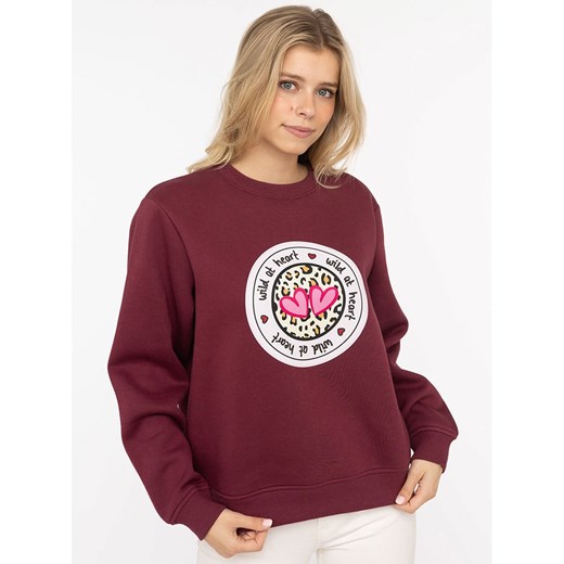 Zwillingsherz Bluza &quot;Romy&quot; w kolorze bordowym ze sklepu Limango Polska w kategorii Bluzy damskie - zdjęcie 186484040