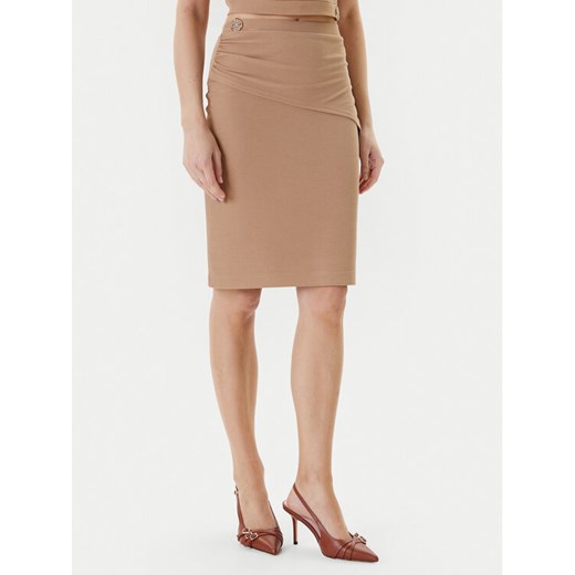 Guess Spódnica mini W5YD64 KAQL2 Beżowy Regular Fit ze sklepu MODIVO w kategorii Spódnice - zdjęcie 186484174