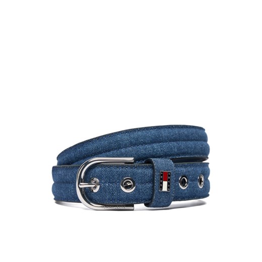 Tommy Jeans Pasek Damski Denim Cool 3.5 AW0AW18046 Niebieski ze sklepu MODIVO w kategorii Paski damskie - zdjęcie 186484222