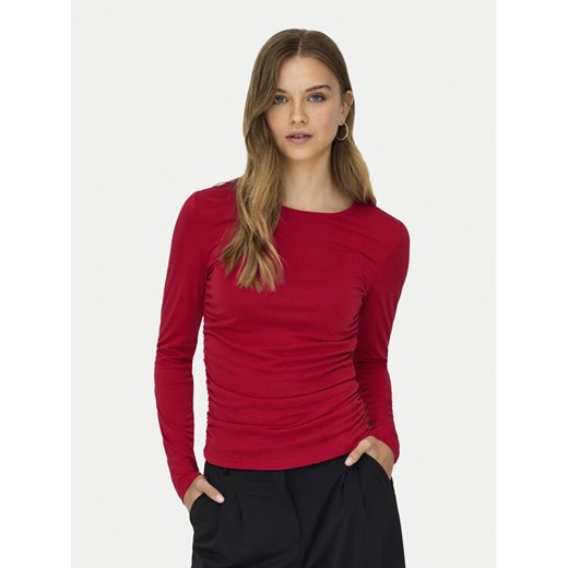 ONLY Bluzka Free Life 15365605 Czerwony Regular Fit ze sklepu MODIVO w kategorii Bluzki damskie - zdjęcie 186484223