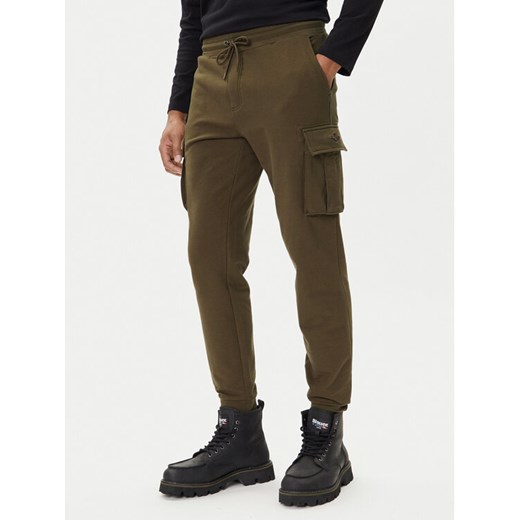 Aeronautica Militare Spodnie dresowe 252PF1010UF00662 Zielony Regular Fit ze sklepu MODIVO w kategorii Spodnie męskie - zdjęcie 186484233