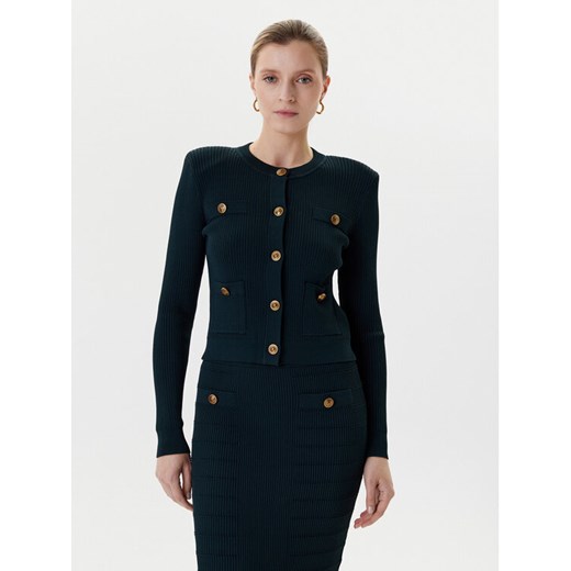 Guess Kardigan W5YR09 Z0130 Zielony Regular Fit ze sklepu MODIVO w kategorii Swetry damskie - zdjęcie 186484234