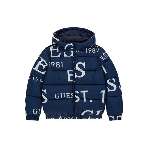 Guess Kurtka zimowa H5BJ00 WCFM0 Granatowy Regular Fit ze sklepu MODIVO w kategorii Kurtki chłopięce - zdjęcie 186484244