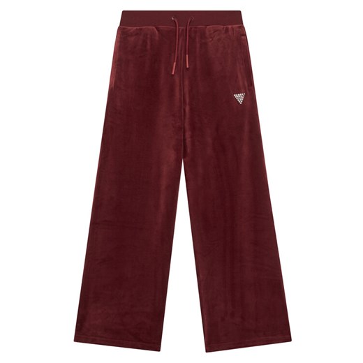 Guess Spodnie dresowe J4RQ16 K0232 Bordowy Regular Fit ze sklepu MODIVO w kategorii Spodnie dziewczęce - zdjęcie 186484263