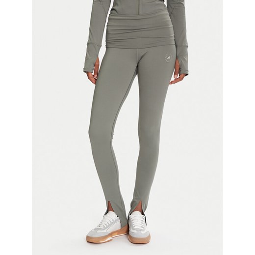 adidas by Stella McCartney Legginsy True Strength JW4538 Zielony Slim Fit ze sklepu MODIVO w kategorii Spodnie damskie - zdjęcie 186484293