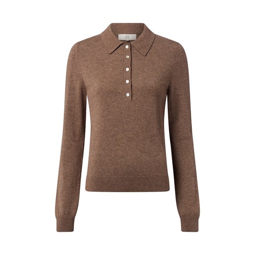 IPURI Damski sweter z dzianiny z zawartością wełny merynosów Kobiety Wełna merino melanżowy marmurkowy ze sklepu vangraaf w kategorii Swetry damskie - zdjęcie 186485732