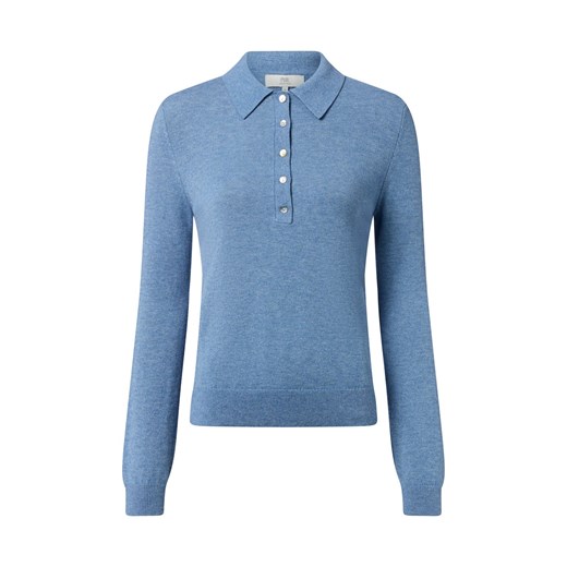 IPURI Damski sweter z dzianiny z zawartością wełny merynosów Kobiety Wełna merino jasnoniebieski marmurkowy ze sklepu vangraaf w kategorii Swetry damskie - zdjęcie 186485733