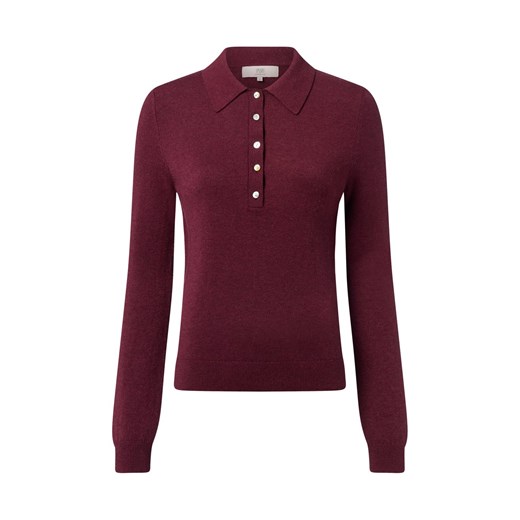 IPURI Damski sweter z dzianiny z zawartością wełny merynosów Kobiety Wełna merino bordowy marmurkowy ze sklepu vangraaf w kategorii Swetry damskie - zdjęcie 186485734