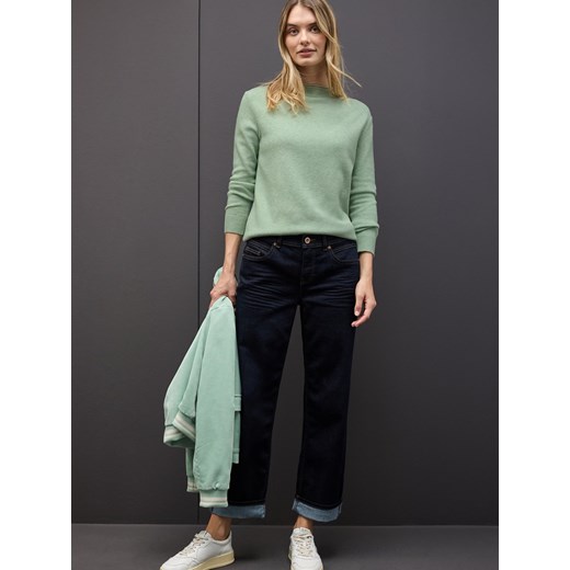 Street One Sweter damski z dzianiny Kobiety Sztuczne włókno miętowy jednolity ze sklepu vangraaf w kategorii Swetry damskie - zdjęcie 186485782