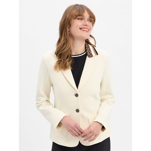 Marc Cain Marynarka damska Kobiety écru jednolity Marc Cain 42 vangraaf