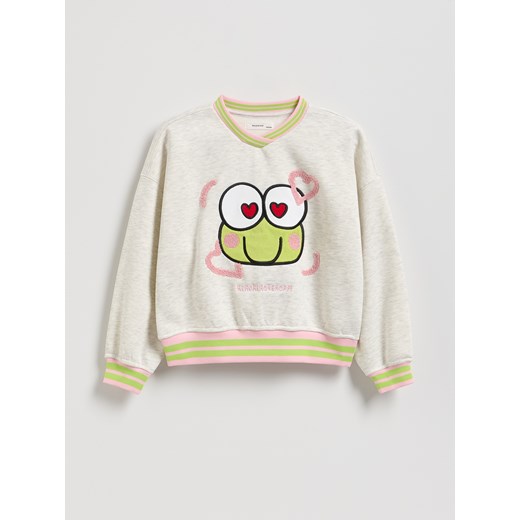 Reserved - Bluza Hello Kitty and friends - złamana biel ze sklepu Reserved w kategorii Bluzy dziewczęce - zdjęcie 186487294