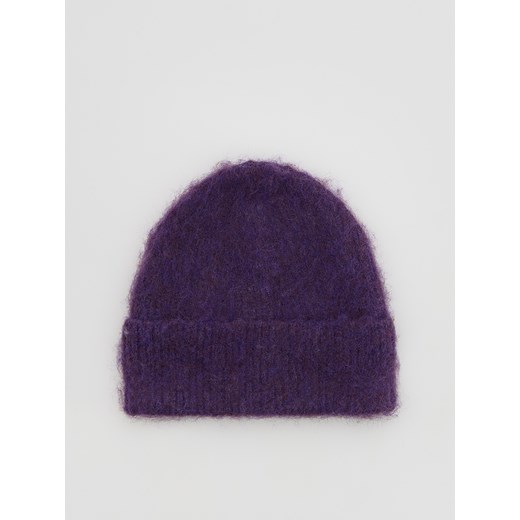 Reserved - Czapka beanie - fioletowy - id: 628FE-44X - marki Reserved - 186487691 Reserved - Czapka beanie - fioletowy ze sklepu Reserved w kategorii Czapki zimowe damskie - zdjęcie 186487691