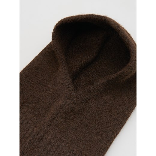 Reserved - Dzianinowa kominiarka - ciemnobrązowy Reserved ONE SIZE Reserved