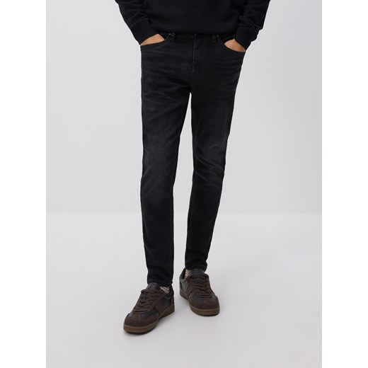 Reserved - Jeansy skinny z efektem sprania - czarny ze sklepu Reserved w kategorii Jeansy męskie - zdjęcie 186488243