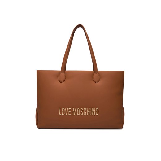 LOVE MOSCHINO Torebka JC4395PP0NKD020A Brązowy ze sklepu MODIVO w kategorii Torby Shopper bag - zdjęcie 186488911