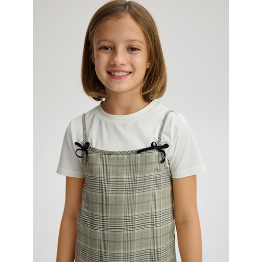 Reserved - Sukienka z T-shirtem - wielobarwny Reserved 152 (11 lat) okazyjna cena Reserved