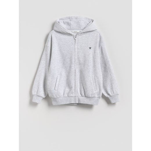 Reserved - Bluza z kapturem - jasnoszary ze sklepu Reserved w kategorii Bluzy dziewczęce - zdjęcie 186489204