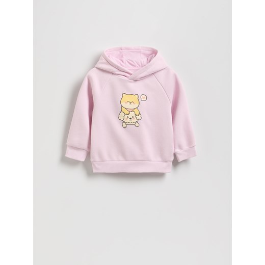 Reserved - Bluza z nadrukiem - pastelowy róż ze sklepu Reserved w kategorii Bluzy dziewczęce - zdjęcie 186489263