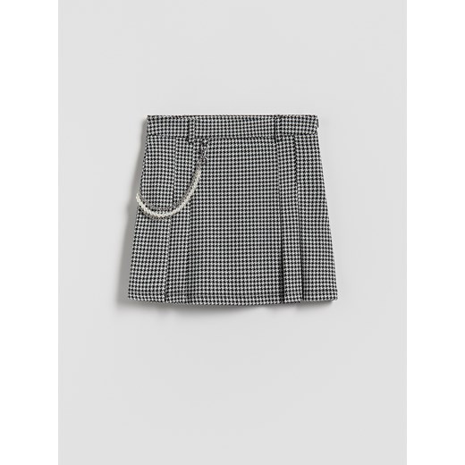 Reserved - Plisowana spódnica z łańcuszkiem - wielobarwny ze sklepu Reserved w kategorii Spodnie dziewczęce - zdjęcie 186489290