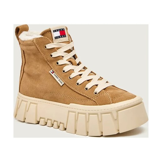 Tommy Jeans Ocieplane sneakersy | zamsz ze sklepu Gomez Fashion Store w kategorii Buty sportowe damskie - zdjęcie 186490101
