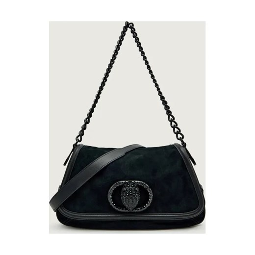 Kurt Geiger Skórzana torebka na ramię 690-CHELSEA LG | zamsz ze sklepu Gomez Fashion Store w kategorii Torebki damskie - zdjęcie 186490121