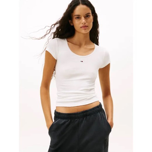 Tommy Jeans T-shirt | Slim Fit ze sklepu Gomez Fashion Store w kategorii Bluzki damskie - zdjęcie 186490254