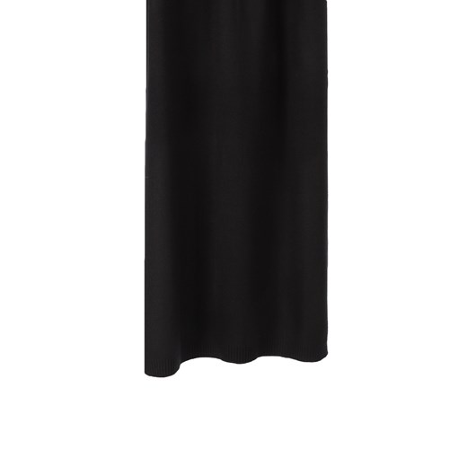 Gładki czarny szal z wełną Potis & Verso Potis & Verso Uniwersalny Eye For Fashion