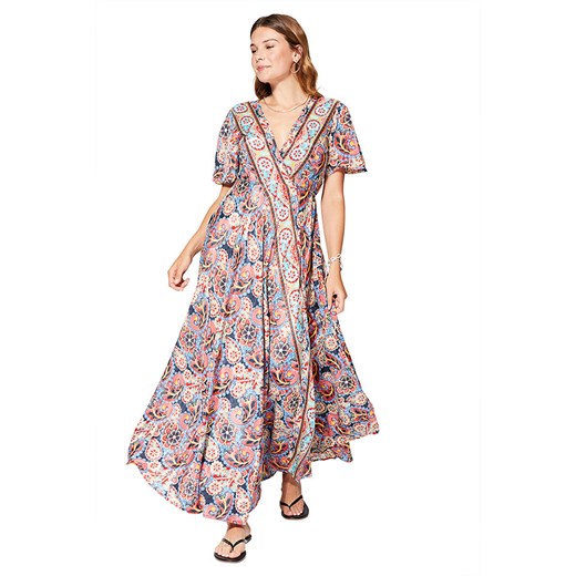 Aller Simplement Sukienka w kolorze granatowo-czerwonym Aller Simplement 42 okazyjna cena Limango Polska