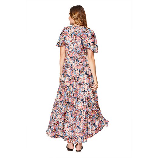 Aller Simplement Sukienka w kolorze granatowo-czerwonym Aller Simplement 42 okazja Limango Polska