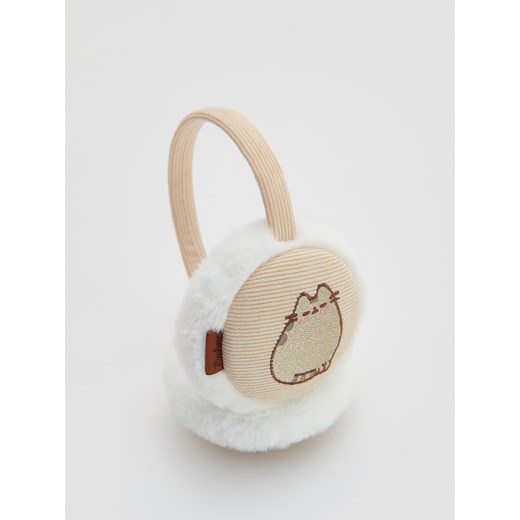 Reserved - Puszyste nauszniki Pusheen - beżowy ze sklepu Reserved w kategorii Czapki dziecięce - zdjęcie 186493472