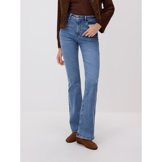 Reserved - Jeansy flare bootcut - niebieski Reserved 40 Reserved