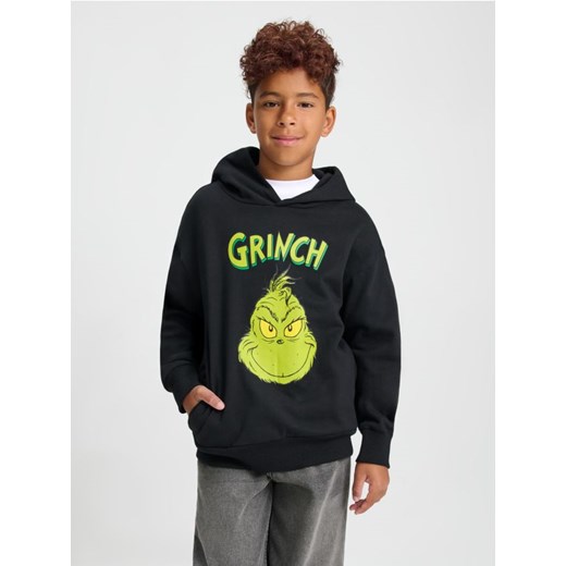 Sinsay - Bawełniana bluza z nadrukiem Grinch - czarny ze sklepu Sinsay w kategorii Bluzy chłopięce - zdjęcie 186495371