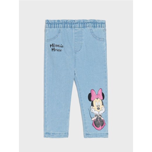 Sinsay - Jeansy z ociepleniem Minnie Mouse - niebieski ze sklepu Sinsay w kategorii Spodnie i półśpiochy - zdjęcie 186495374