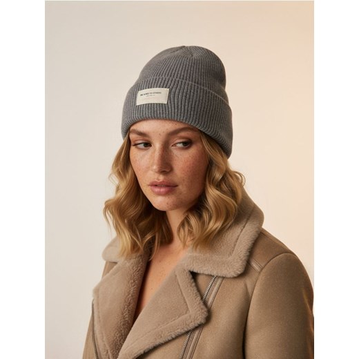 Sinsay - Czapka beanie - szary ze sklepu Sinsay w kategorii Czapki zimowe damskie - zdjęcie 186495590