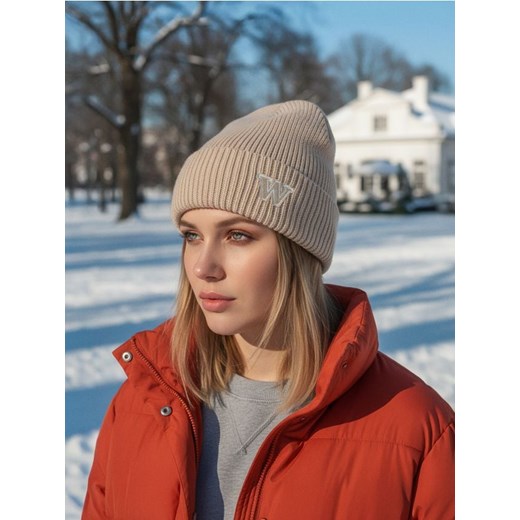 Sinsay - Czapka beanie - beżowy ze sklepu Sinsay w kategorii Czapki zimowe damskie - zdjęcie 186495592