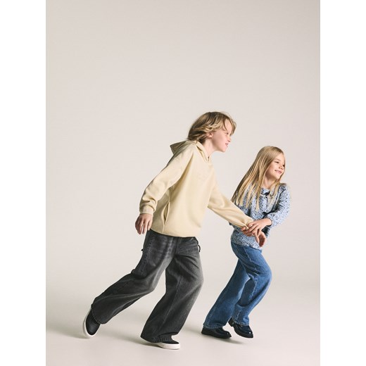 Reserved - Jeansy baggy - czarny ze sklepu Reserved w kategorii Spodnie chłopięce - zdjęcie 186496642