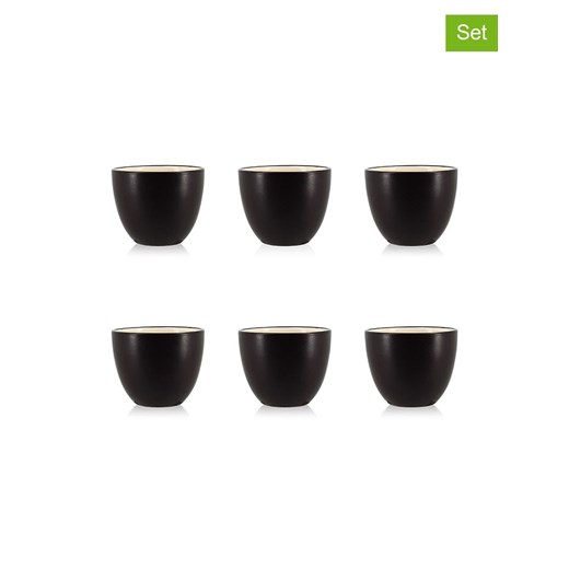 Ogo Living Kubki (6 szt.) w kolorze czarnym do espresso - 130 ml ze sklepu Limango Polska w kategorii Dzbanki i zaparzacze - zdjęcie 186497492