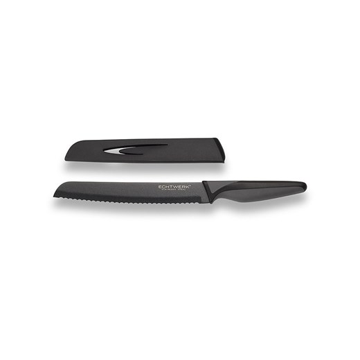 Echtwerk Nóż &quot;Black Steel&quot; w kolorze czarnym do chleba - dł. 32,5 cm ze sklepu Limango Polska w kategorii Noże kuchenne - zdjęcie 186497643