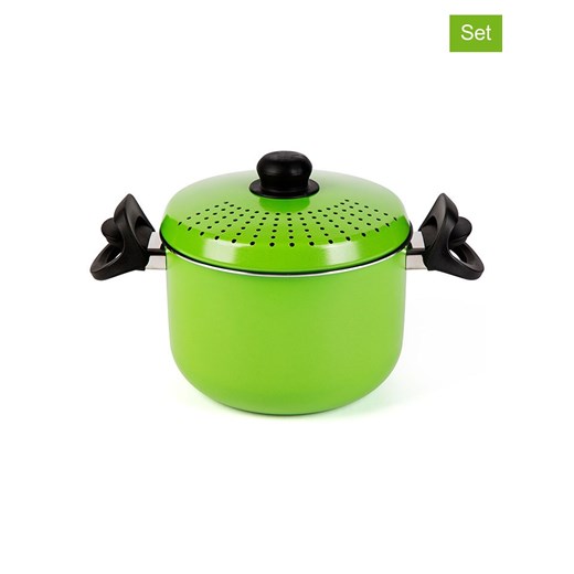 Trendy Kitchen by EXCÉLSA 2-częściowy zestaw w kolorze zielonym - 4 l - id: 17659527 - marki Trendy Kitchen By Excélsa - 186497942 Trendy Kitchen by EXCÉLSA 2-częściowy zestaw w kolorze zielonym - 4 l ze sklepu Limango Polska w kategorii Garnki - zdjęcie 186497942