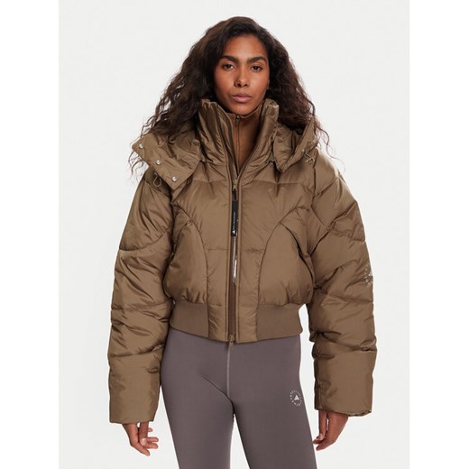 adidas by Stella McCartney Kurtka zimowa JM3652 Beżowy Loose Fit ze sklepu MODIVO w kategorii Kurtki damskie - zdjęcie 186498694