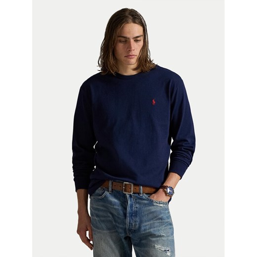 Polo Ralph Lauren Longsleeve 710970697003 Granatowy Classic Fit ze sklepu MODIVO w kategorii T-shirty męskie - zdjęcie 186498742