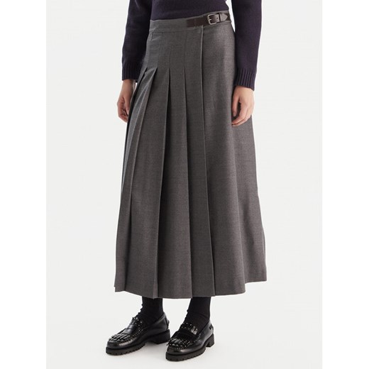 Weekend Max Mara Spódnica trapezowa Fastoso 2525106062 Szary Regular Fit ze sklepu MODIVO w kategorii Spódnice - zdjęcie 186498743