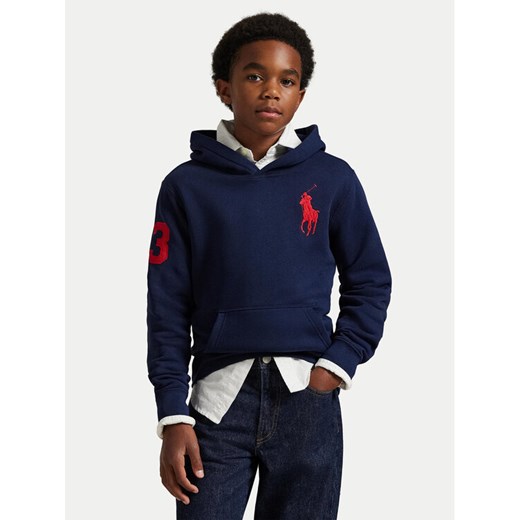 Polo Ralph Lauren Bluza 323979316005 Granatowy Regular Fit ze sklepu MODIVO w kategorii Bluzy chłopięce - zdjęcie 186498812