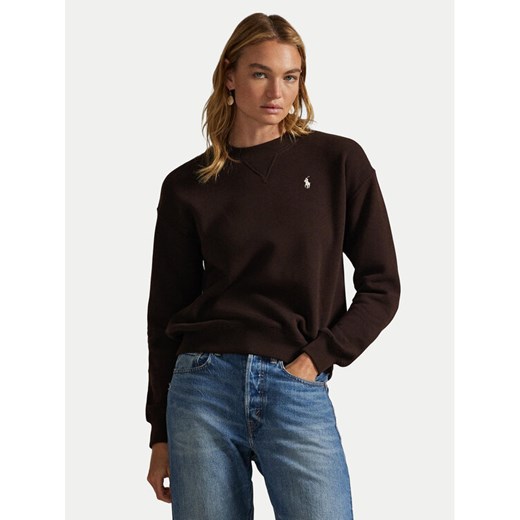 Polo Ralph Lauren Bluza 211971697008 Brązowy Relaxed Fit ze sklepu MODIVO w kategorii Bluzy damskie - zdjęcie 186498853