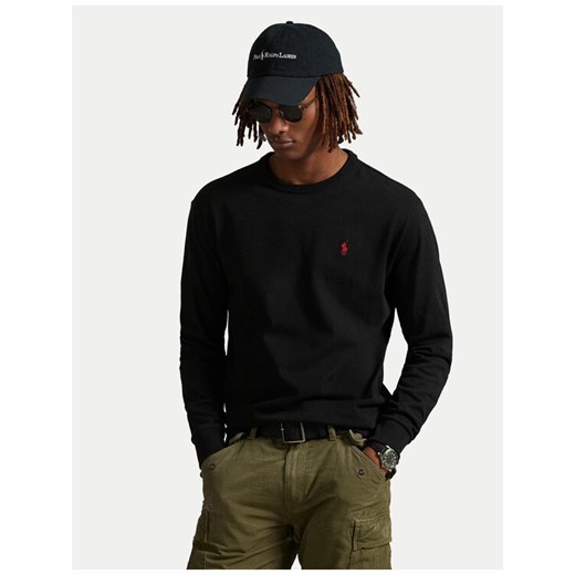 Polo Ralph Lauren Longsleeve 710970697001 Czarny Classic Fit ze sklepu MODIVO w kategorii T-shirty męskie - zdjęcie 186498894