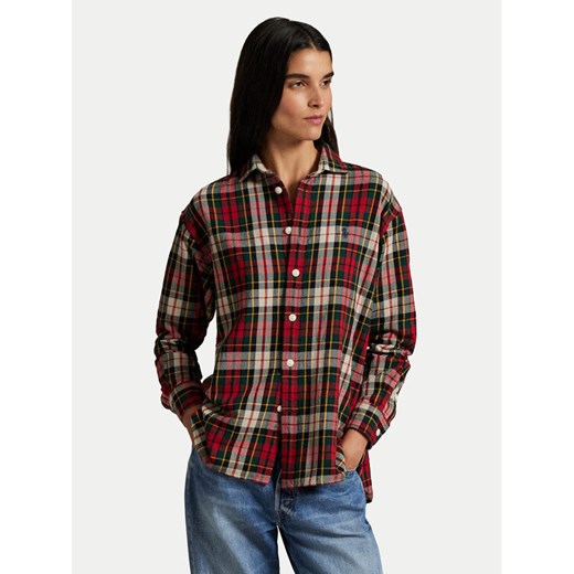 Polo Ralph Lauren Koszula 211978159003 Czerwony Relaxed Fit ze sklepu MODIVO w kategorii Koszule damskie - zdjęcie 186498914