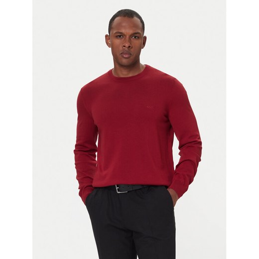BOSS Sweter Botto-L 50476364 Czerwony Regular Fit ze sklepu MODIVO w kategorii Swetry męskie - zdjęcie 186498922